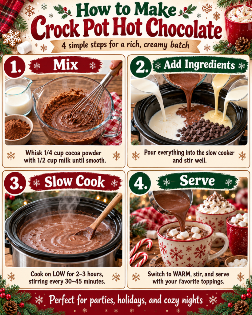 How to Make Hot Chocolate in a Crock Pot