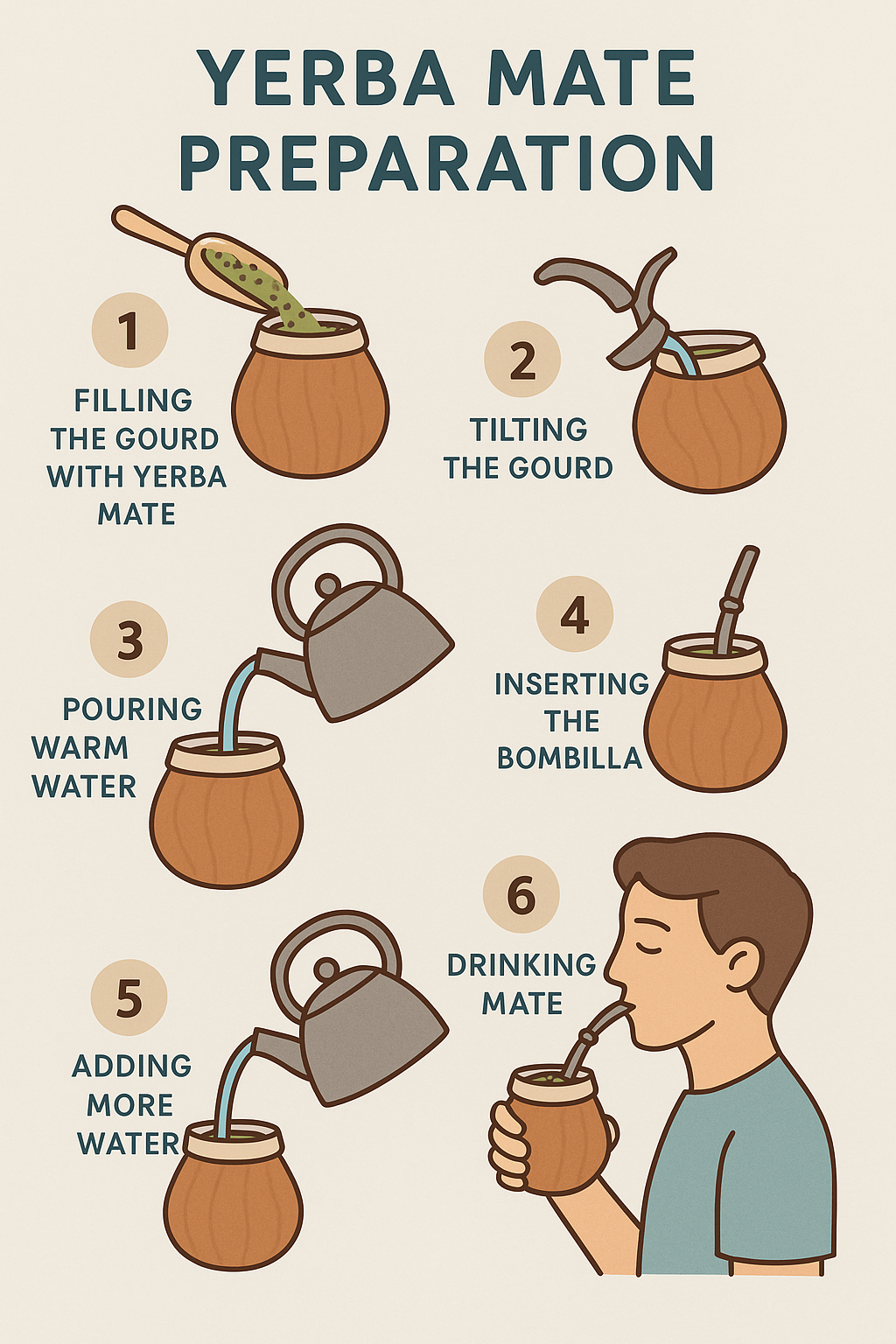 Step-by-step yerba mate preparation guide