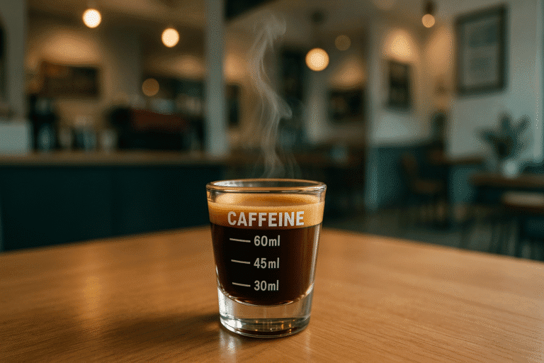 how much caffeine in a shot of espresso