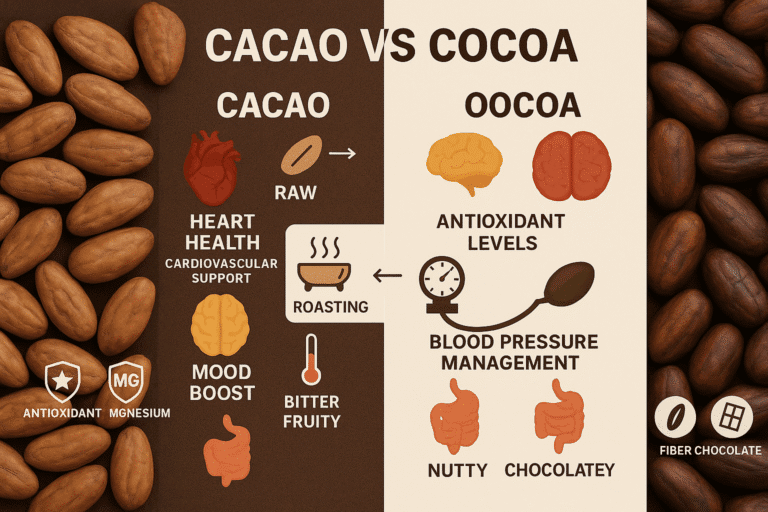 cacao vs cocoa beans