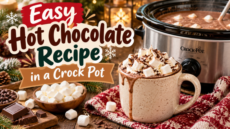 Easy Hot Chocolate Recipe in a Crock Pot
