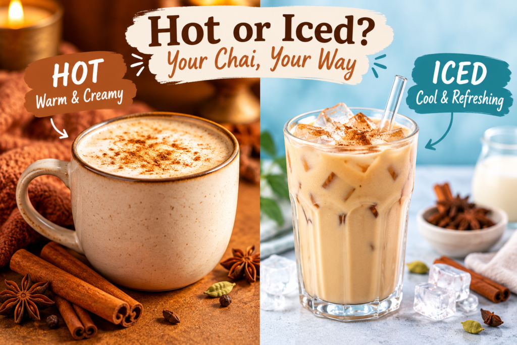 Hot or Iced? Your Chai, Your Way